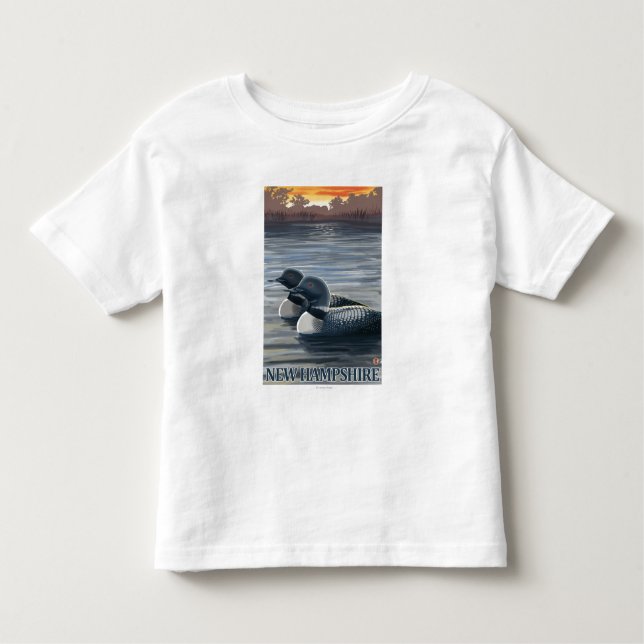 New HampshireCommon Loon Toddler T-Shirt (Front)