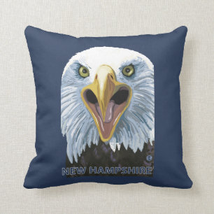 New HampshireEagle Up Close Cushion