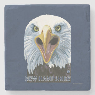 New HampshireEagle Up Close Stone Coaster