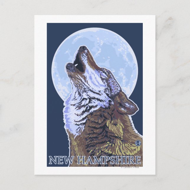 New HampshireHowling Wolf Postcard (Front)