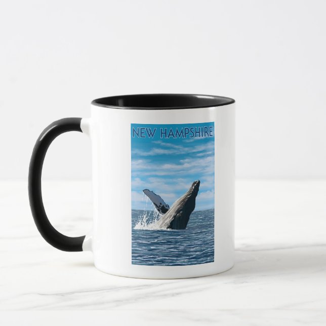 New HampshireHumpback Whale Scene Mug (Left)