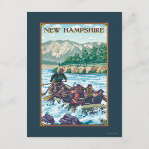 New HampshireRiver Rafting Scene Postcard