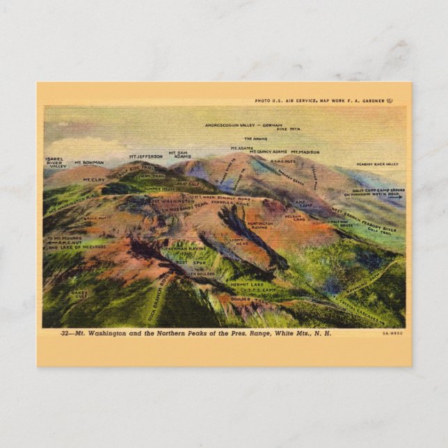 New Hampshire's White Mountains  Postcard (Front)
