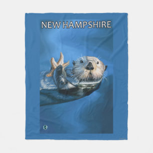 New HampshireSea Otter Scene Fleece Blanket