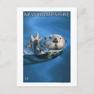 New HampshireSea Otter Scene Postcard
