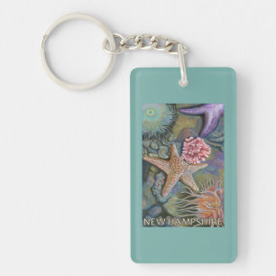 New HampshireTidepool Scene Key Ring