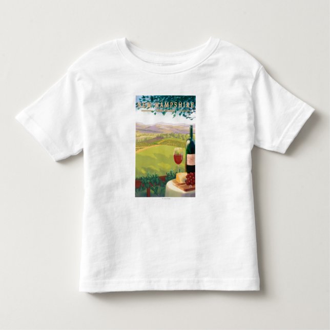 New HampshireWine Country Scene Toddler T-Shirt (Front)