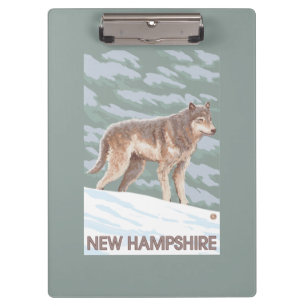 New HampshireWolf Scene Clipboard