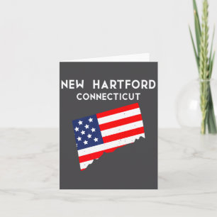 New Hartford Connecticut Usa State America Travel Card