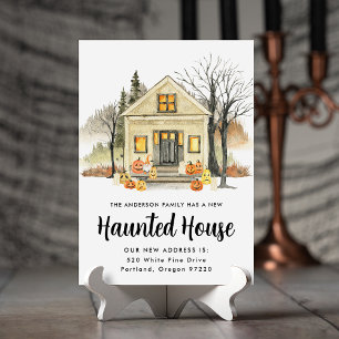 New Haunted House Halloween Moving Announcement