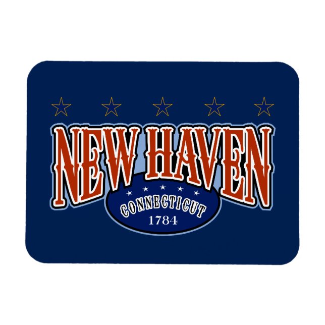 New Haven 1784 Magnet (Horizontal)