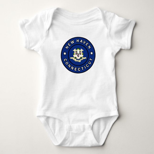 New Haven Connecticut Baby Bodysuit (Front)