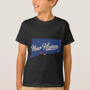 New Haven Connecticut Ct Map  T-Shirt