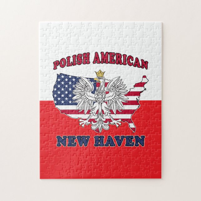 New Haven Connecticut Polish Jigsaw Puzzle (Vertical)