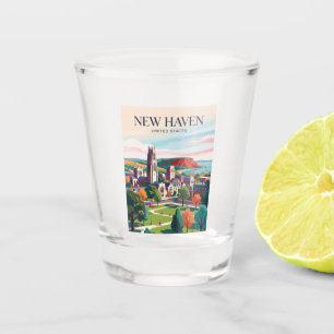 New Haven Connecticut Shot Glass