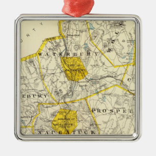 New Haven County Connecticut Metal Tree Decoration
