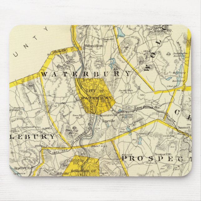 New Haven County Connecticut Mouse Pad (Front)