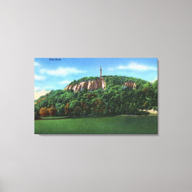 New Haven, CTView of East Rock Canvas Print (Front)