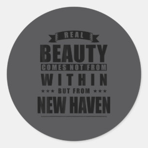 New Haven - Funny D City Gift  Classic Round Sticker