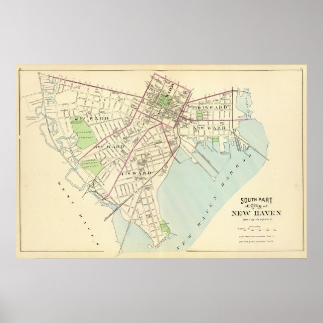 New Haven Map Poster (Front)