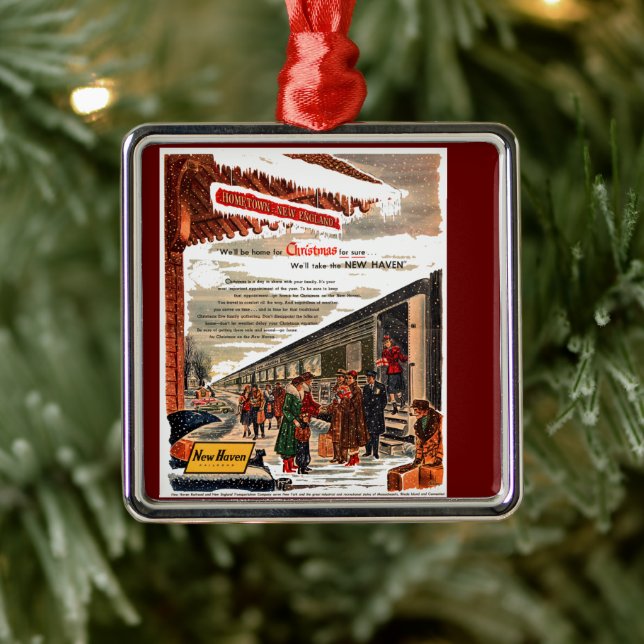 New Haven Railroad Christmas 1947  Ornament (Tree)