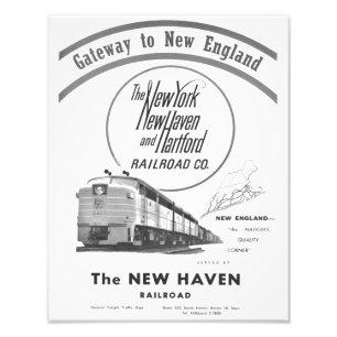New Haven Railroad-Gateway To New England 1950 Photo Print