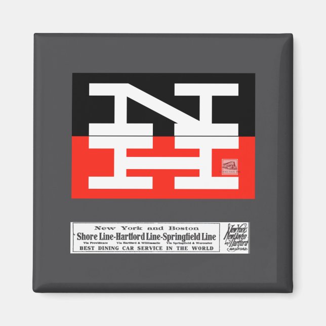 New Haven Railroad Logo _1  Magnet (Front)