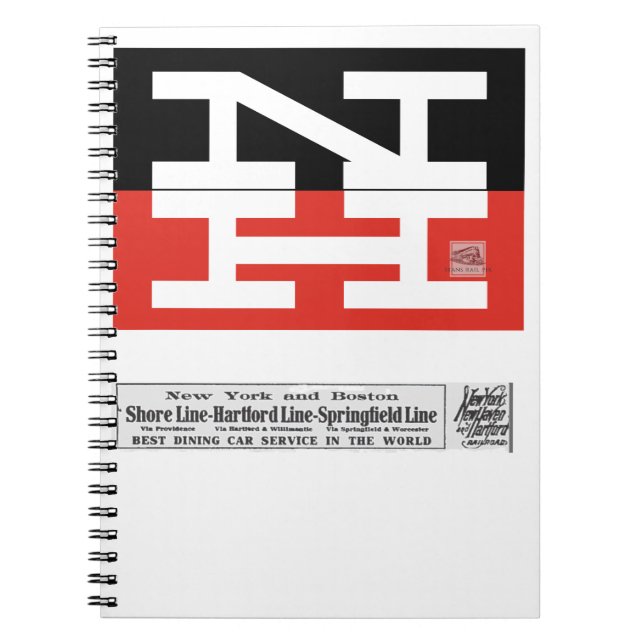 New Haven Railroad Logo   Beverage Coaster Notebook (Front)