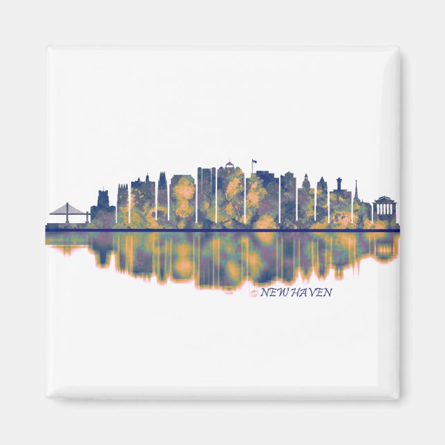 New Haven Skyline Magnet (Front)