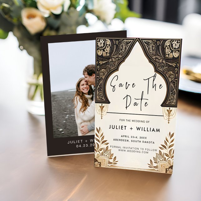 New Henna Islam Nikah Arabic Walima Muslim Wedding Save The Date (Creator Uploaded)