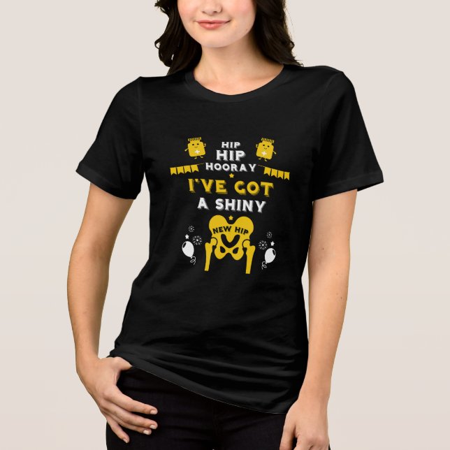 New Hip Replacement Get Well Tri-Blend Shirt (Front)