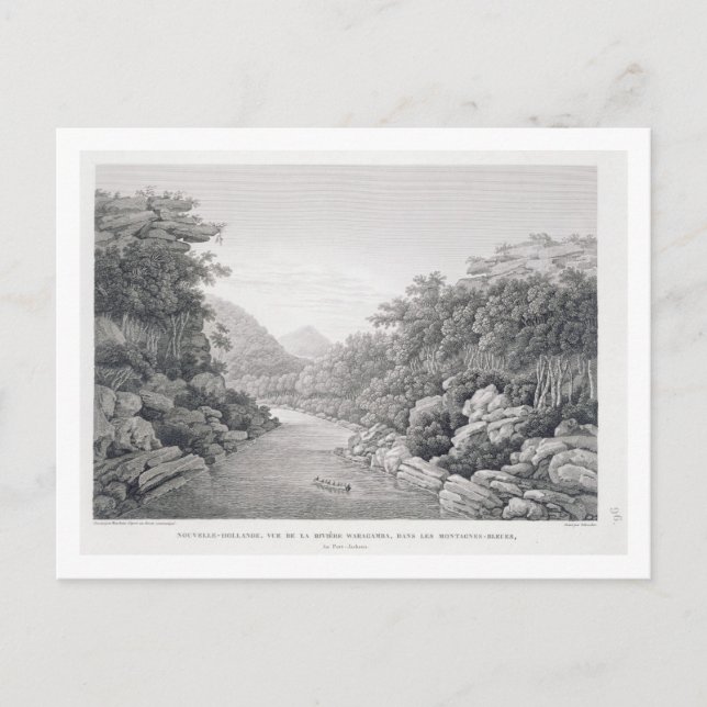 New Holland: View of the Waragamba River in the Bl Postcard (Front)