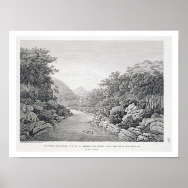 New Holland: View of the Waragamba River in the Bl Poster (Front)