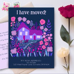 New Home Address I Have Moved Farmhouse Flowers  Postcard<br><div class="desc">Customise this moving announcement card with your own text on the front and back! Click on “Personalise” above to edit the text. Then click "edit using design tool" to adjust the fonts, colours and placements. Check my shop for more or let me know if you'd like something custom! I can...</div>