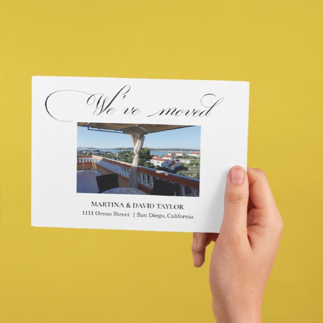 New Home Address Photo Announcement  Postcard (Creator Uploaded)