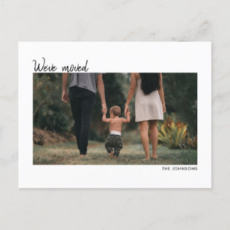 New Home Address We've Moved House Warming Photo Postcard