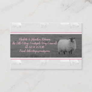 New home and address countryside sheep card