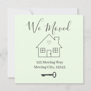 New home and key moving Announcement