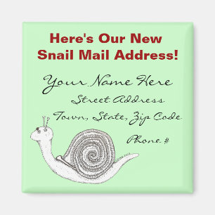 New Home Announcement Magnet