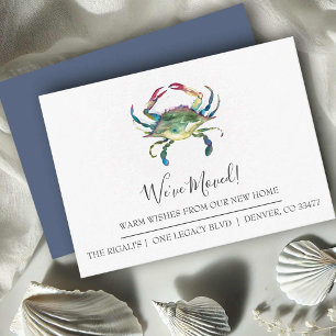 New Home Beach Moving Announcement Cards