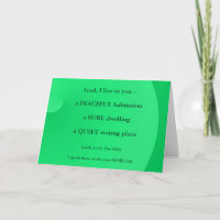 New Home Bible Verse Greetings Card