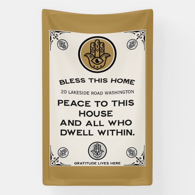 New Home Blessing  Banner (Vertical)