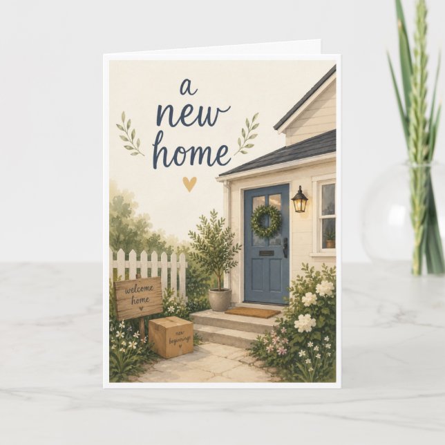 New home card (Front)