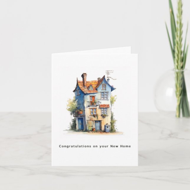 New Home card, congratulation, new home card (Front)