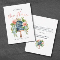 New Home Change Of Address Card