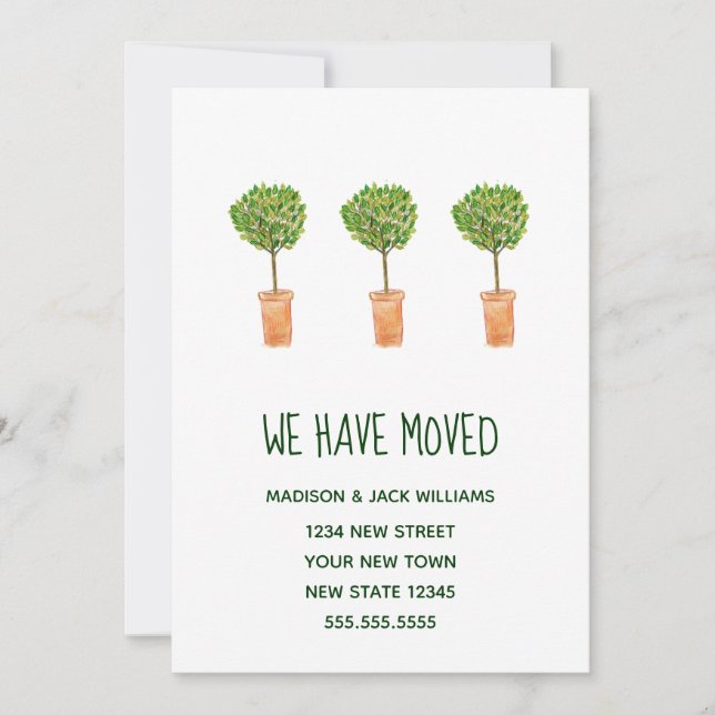 New Home | Change of address | Moving Announcement (Front)