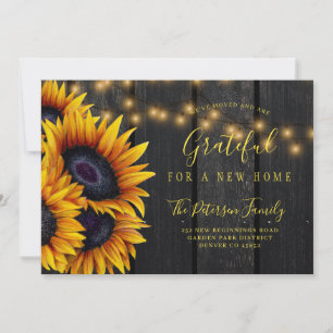 New home change of address Thanksgiving moving Announcement