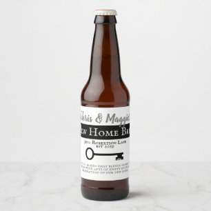 New Home Cheers Beer Bottle Label