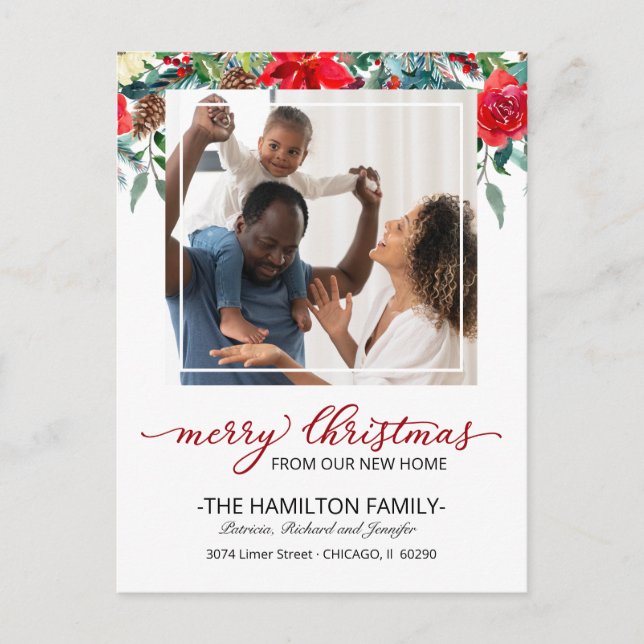 New Home Christmas Moving Announcement Photo (Front)