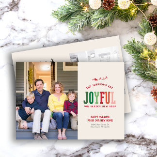 New Home Christmas Photo Card Moving Announcement